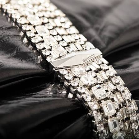 Jimmy Choo metal hardware detail