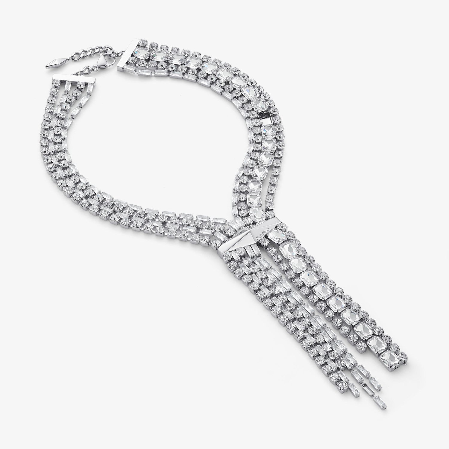 Jimmy Choo crystal-set necklace