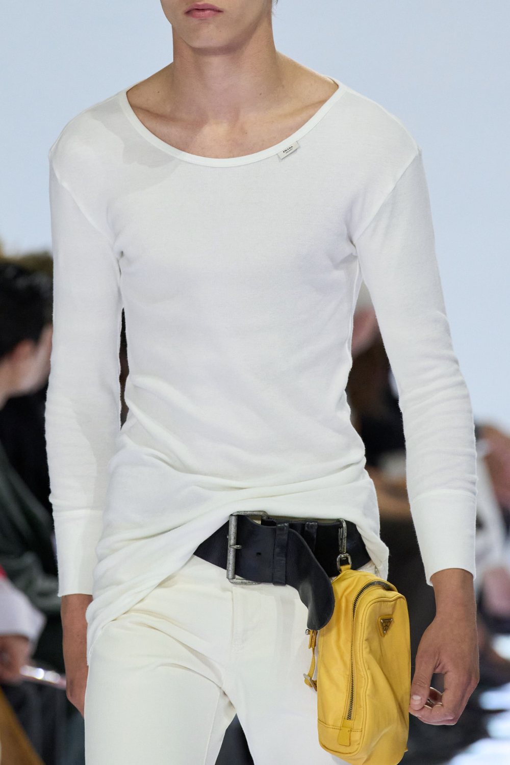 Prada accessory detail on the runway