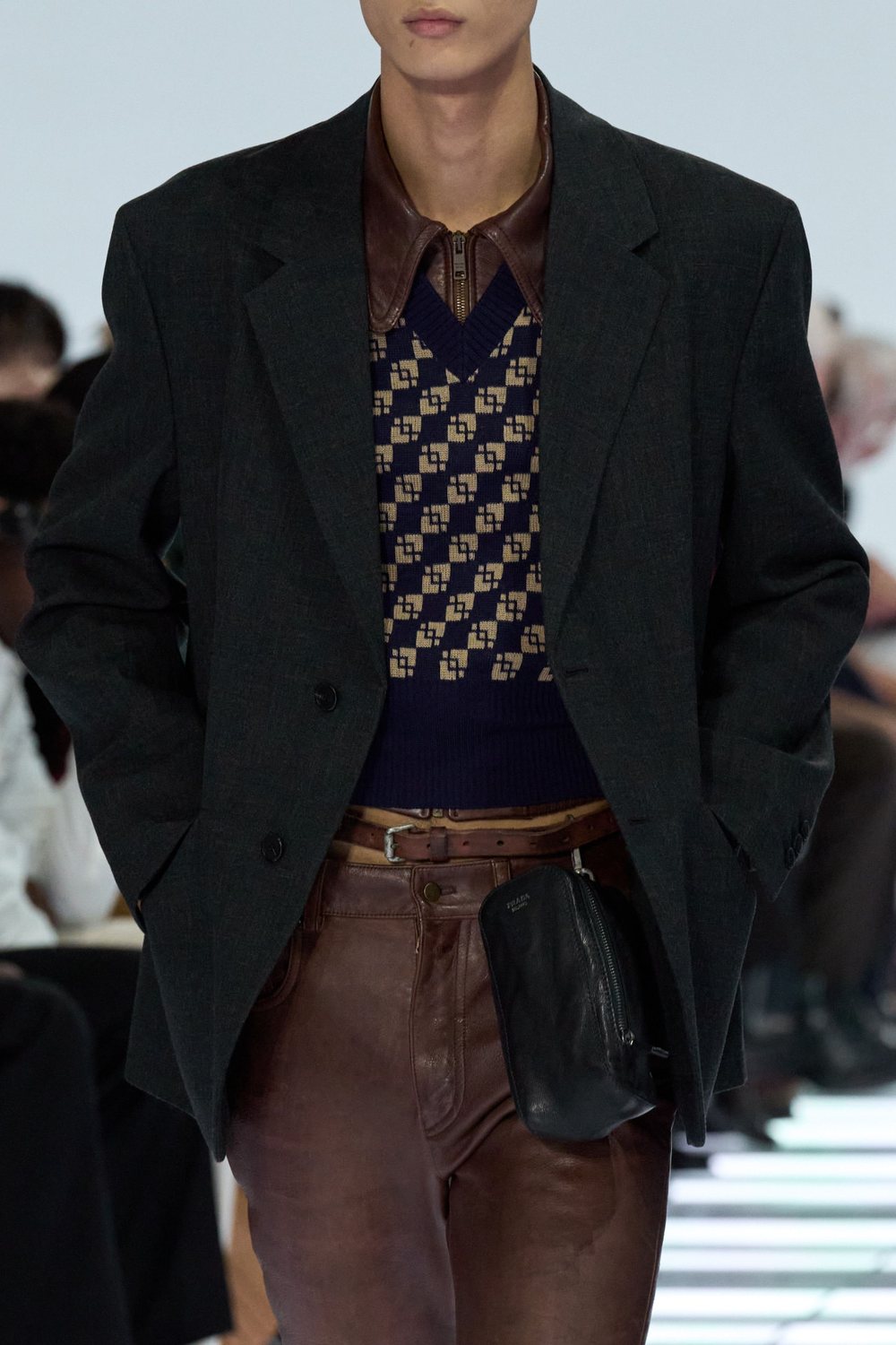 Prada accessory detail on the runway