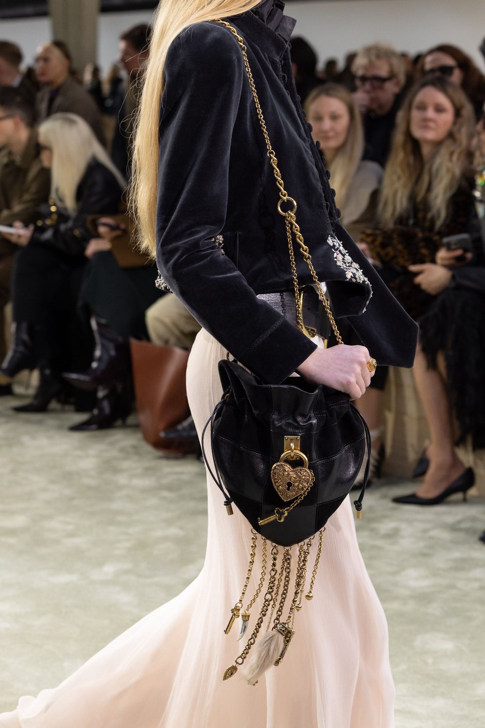 Chloé bag detail on the runway